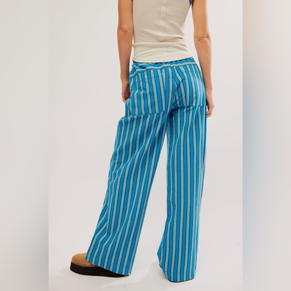NWT Free People Hudson Canyon Stripe Pant - Picture 2 of 7